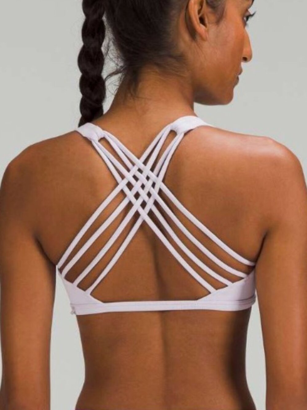 Lululemon Free to Be Wild Ribbed Bra Faint Lavender